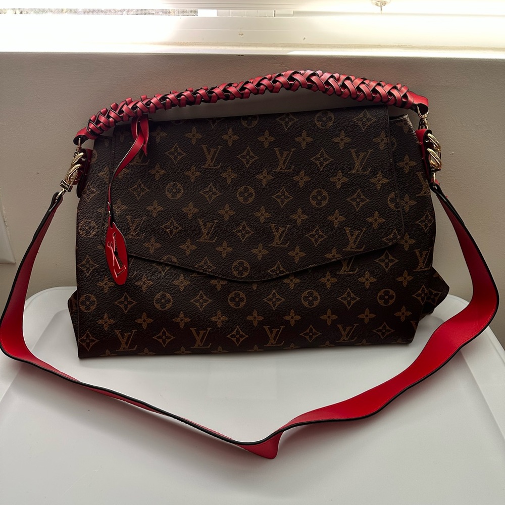 Heavy leather crossbody